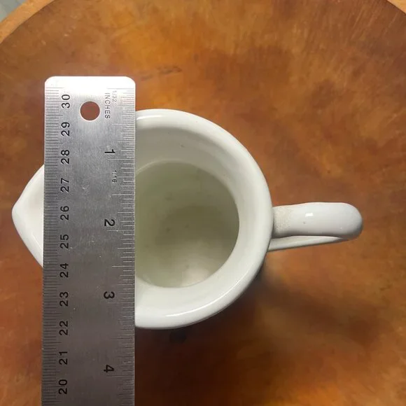 White Farmhouse Ceramic Pitcher - Picture 5 of 9